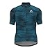 Produktbild Odlo Herren ELEMENT Kurzarm-Radtrikot mit durchgehendem Reißverschluss & Stehkragen, Mykonos Blue - Graphic SS21, XL