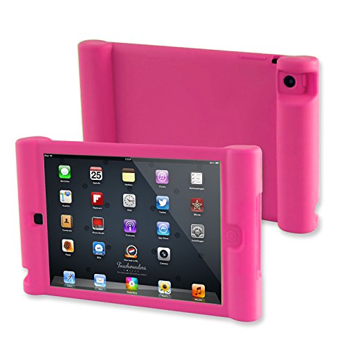 TFY Kids Car Headrest Mount Holder for iPad Mini & iPad Mini 2 - Detachable Lightweight Shockproof Anti-slip Soft Silicone Handle Case