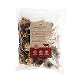 Rinderluftröhre Für Hunde 1kg/2kg GETREIDEFREIE Hermann & Glück Premium Natural Hundeleckerli Mundhygiene Kausnacks Für Hunde Hundesnacks Getrocknete Rinder Luftröhre für Hunde Rinderluftröhre