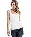 SUGARLIPS Women's Original Seamless Ribbed Tank Top, White, One Size