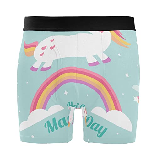 Calzoncillos bóxer para hombre con estampado de unicornio pack de 2 de vnurnrn