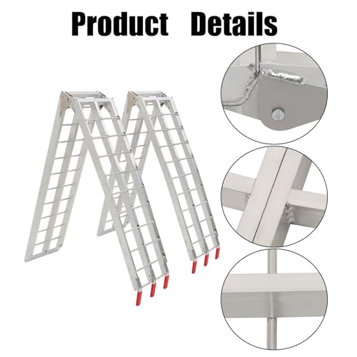 Rampas de carga de aluminio plegables de 2 piezas 750 lbs miniatura 6