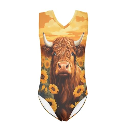 Image of Xhuibop One Piece Swimsuits for Girls Beachwear Bathing Suits 3-14