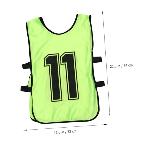 Chaleco de Práctica Transpirable Verde SOIMISS con Ventilación Pack de 6 2