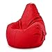 Produktbild Green Bean© Sitzsack mit Rückenlehne 80x70x90cm - Gaming Chair mit 230L Füllung Kuschelig Weich Waschbar - Bean Bag Bodenkissen Lounge Chair Sitzhocker Relax-Sessel Gamer Gamingstuhl Rot