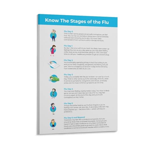 The Stages of The Flu Poster How Long Does The