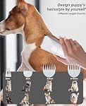 JOTUT Small Dog Clippers for Grooming Cordless Low Noise for Trimming Pet's Hair Around Paws, Eyes, Ears, Face, Rump Gray Nail Grinder Shaver for Dog and Cat
