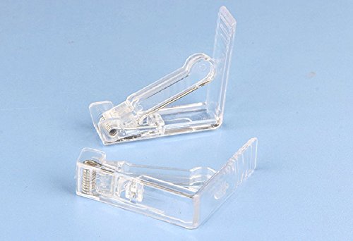 Mollensiuer 20Pcs Clear Plastic Tablecloth Clips Spring Loaded Tablecover Table Cloth Clip Clamp Holder For Home Party Picnic thumb #1
