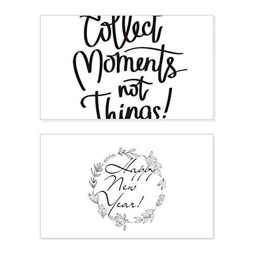 Tarjeta conmemorativa de Año Nuevo con lema motivacional, el regalo ideal para tus seres queridos