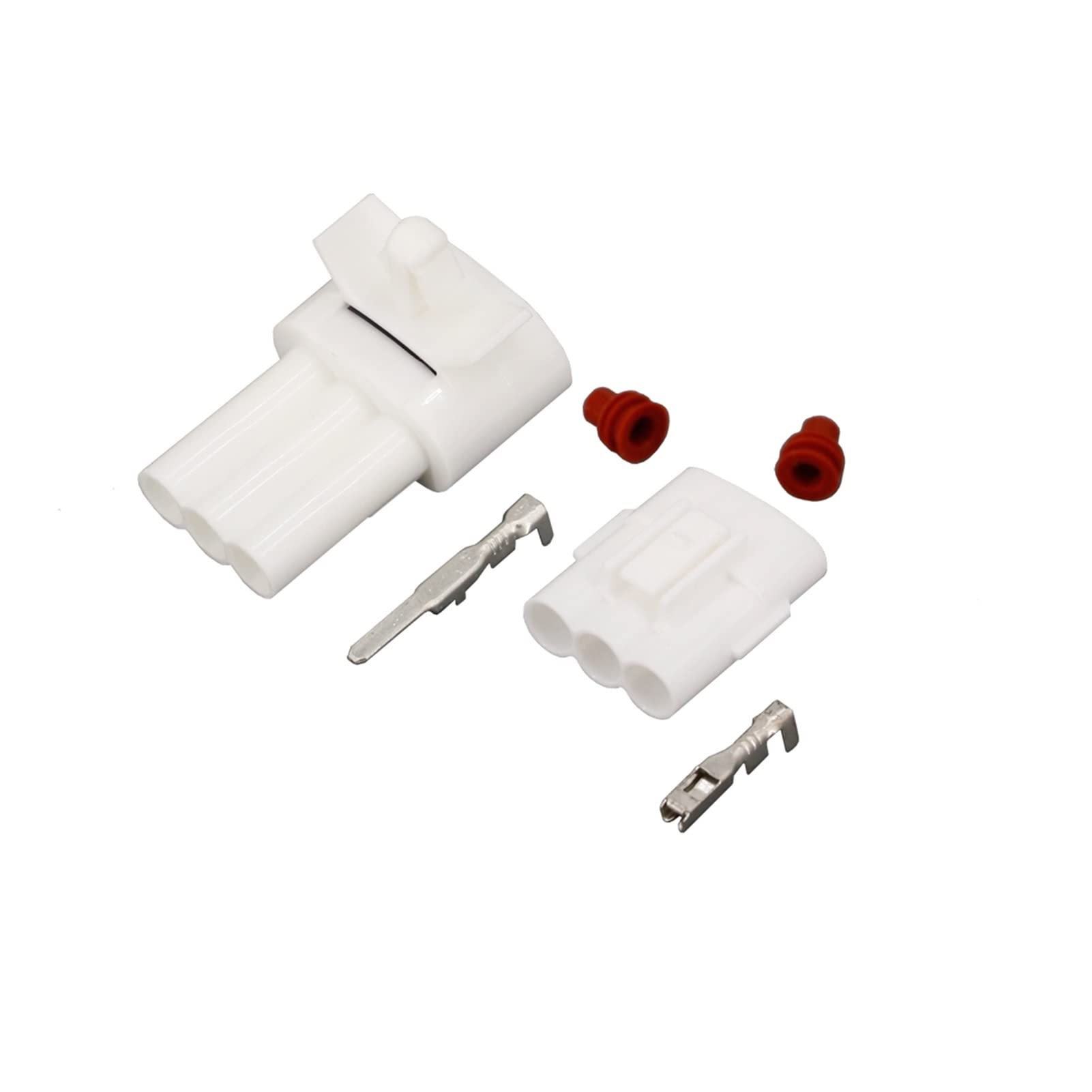 VAIGAI Yige Store Conector automotriz de 3 Pines Conector de automóvil BL/AN,CO con Terminal 6098-4071, Dj7033-2.2-21 3p (Size : 5 Sets)