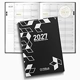 TOBJA Terminplaner 2026 A5 – Wochenplaner mit 15-Minuten-Taktung 7-21 Uhr – Buchkalender, Ideal für Friseur & Praxis