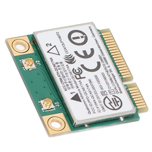 QCA6174 Card Network, PCIE Connection Fast Stable Band Wirless Mini PCI-E 802.11N Computer Supplies for Win 10 WLAN 1200Mbps BT 4.1