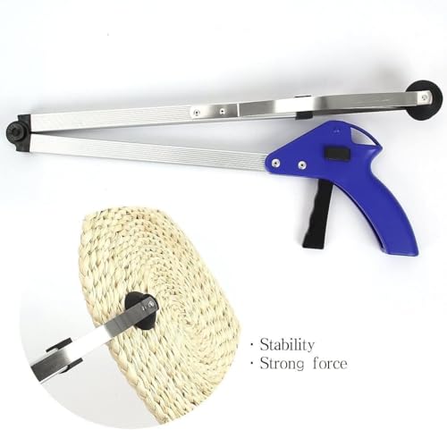 Image of 32 Inch Foldable Grabber Pick - Up Tool | Extra Long Reach Lightweight Trash Picker Stick with Strong Grip | Ideal for Elderly Garden Cleaning Litter Collection & Limited Mobility Users