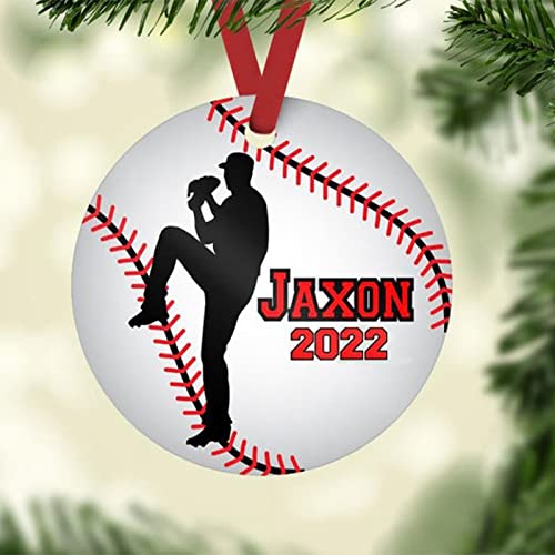 Personalized Baseball Pitcher & Team Gifts - Custom Christmas Ornaments for Sports Fans