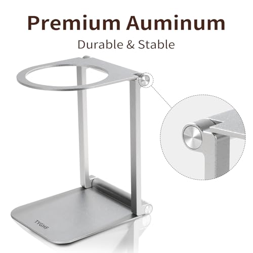 Image of Pour Over Coffee Maker Stand,Foldable Portable Electric Espresso Machine Stand,Holder for Coffee Grinder,Universal Dripper,V60 Dripper,Travel Coffee Maker, Press Round&Sliver