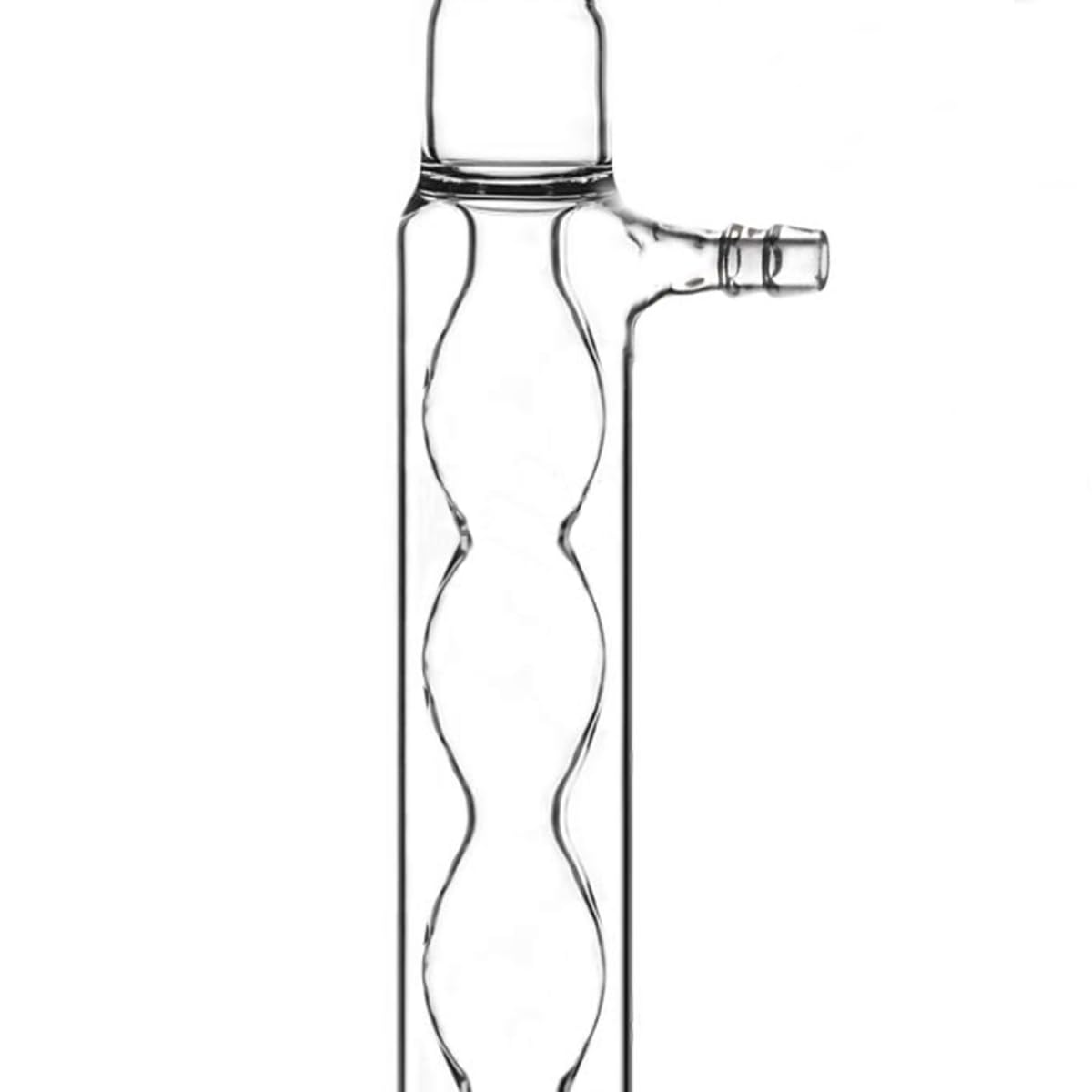 Refrigerante de vidrio de borosilicato de laboratorio, con dispositivo de destilación y retorno de cristalería de laboratorio químico conjunto 24/29 (Spherical Condenser, 300mm)