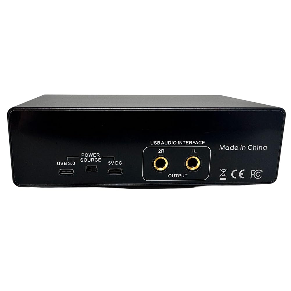 Profesjonalna karta dźwiękowa USB interfejs audio 48 V zasilacz phantom do transmisji na żywo do nagrywania w studiu podcasterskim