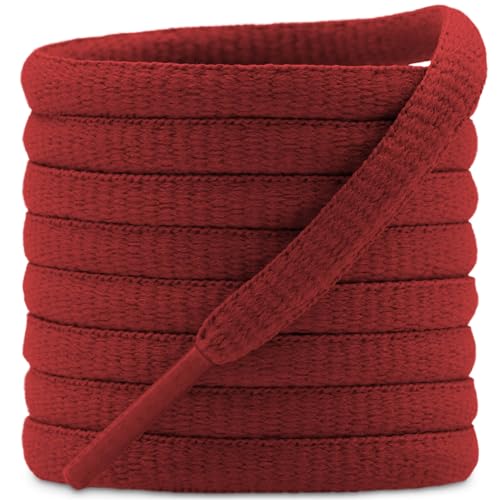 Image of DELELE 2Pair Oval Shoes laces 42 Colors Half Round 1 /4 inchAthletic ShoeLaces for Sport /Running Shoes Shoe Strings