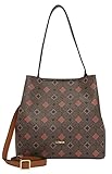  L.CREDI Damen Tasche Henkeltasche Schultertasche Shopper Umhängetasche Kiana Hobo Synthetik gemustert Kiana Tasche Hobo