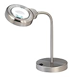 Normande Lighting Daylight Desk Lamp w/Magnifier. 14