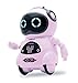SPACE LION Educational Mini Pocket Robot for Kids Interactive Dialogue Conversation,Voice Control, Chat Record, Singing & Dancing-Pink