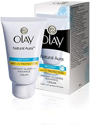 Olay Cream Natural Aura Vitamin B3, Pro B5, E With Uv Protection,40 Gm