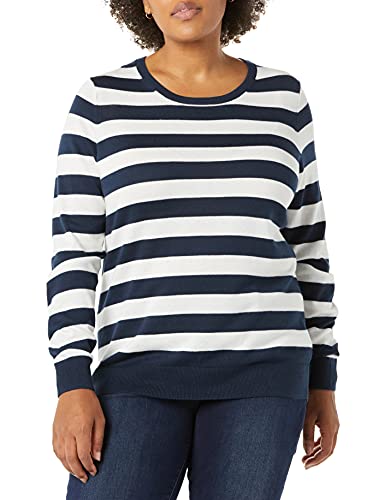 Image of Amazon Essentials Women's Long-Sleeve Lightweight Crewneck Sweater, Flattering (Available in Plus Size)