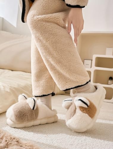 Cat Slippers for Women Men Thick Warm Fluffy Slides Plush Memory Foam Cozy Indoor Outdoor Animal Slipper 20252