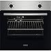 Zanussi ZOHNC0X1 Horno Multifunción, 4 funciones, Mandos fijos, Antihuellas, 2 niveles de cocción, Ventilador tangencial, Puerta fácil limpieza, Inox, Clase A, 53 Litros