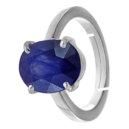 Saphir bleu non chauffé qualité A+ : bague d'exception en véritable Neelam 2,75 cts - 3
