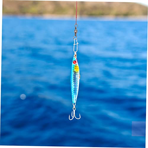 Happyyami 100 pcs líderes de alambre para pesca acero rojo miniatura 7