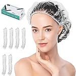 Disposable Shower Caps – 100PCS Shower Cap Tobvory Waterproof Plastic Shower Cap For Women Men For Hair – Extra Elastic Large Shower Caps For Bath, Hair Treatment, Conditioning In Home Hotel Travel