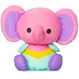 Swisheez Slater Elephant Stuffed Animal, Retro Inspired Plush Toys for Ages 3 and Up, Pink, 7”
