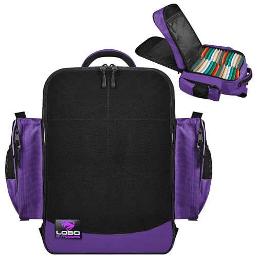 FIGHTSENSE Cornhole backpack for bags, Holds Up to 24 bags, Cornhole Carrying Case for Bags with Multiple Pockets (Purple) - Thumbnail 4