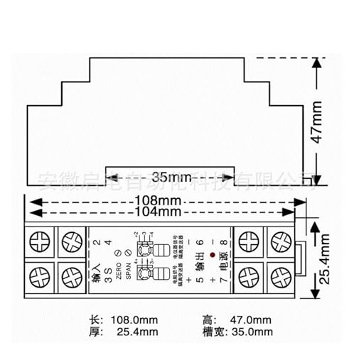 Potentiomètre de déplacement avec transmetteur 4-20 mA stable - 2