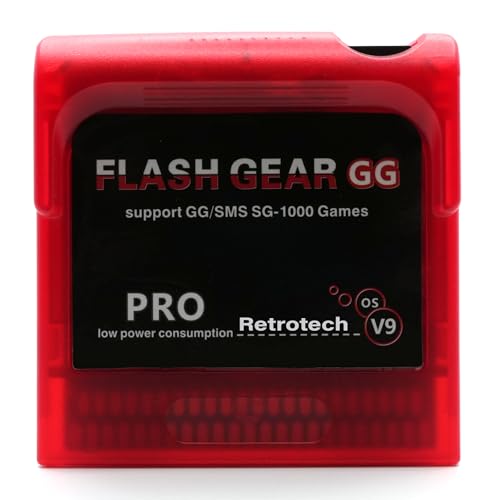 Retrotech Flash Game Gear 500 In 1 Game Cartridge V2 For Game Gear - Red