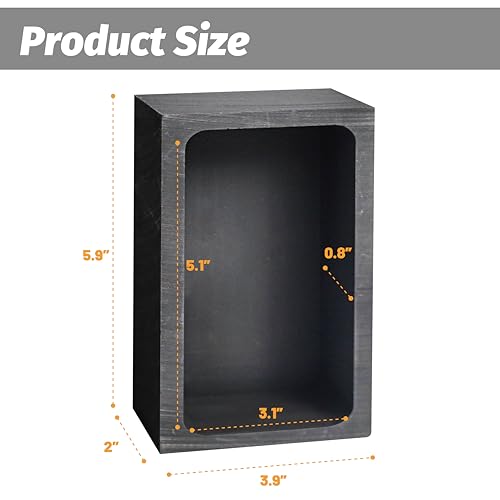 Nelyrho 1 Piece 7.5kg Graphite Ingot Mold for Casting Gold Silver Aluminum Copper Brass, Metal Melting Refining Tools (5.9"x 3.9"x 2" Inch) - Thumbnail 2