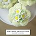 Edible Daisy Cake Decorations, 36 Count White and Yellow Sugar Flowers, Unwired 3/4 Inch, Daisy Cupcake Toppers, Edible Flowers Cake Decorations by Chef Alan Tetreault, Global Sugar Art