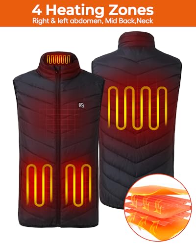 Image of Heated Vest for Men and Women,Lightweight Heating Vest for Winter Outdoor Hunting Skiing etc (Battery Not Included)
