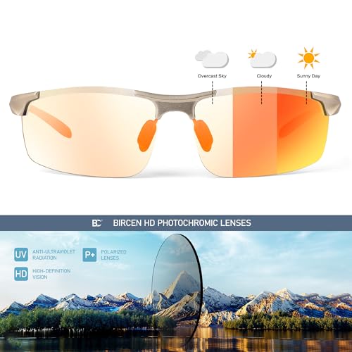 Image of BIRCEN Carbon-Fiber Polarized Sunglasses for Men: 0.74 oz & UV Protection