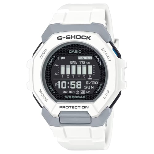 Casio Watches G-Shock Men Bio-resin band-GBD-300-7DR, White, 48.9 × 47.4 × 14.9 mm, strap