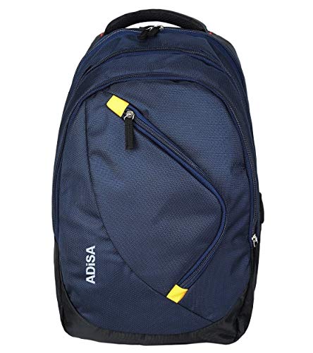 ADISA BP010 Navy Blue Light Weight 35 Ltrs Casual Backpack