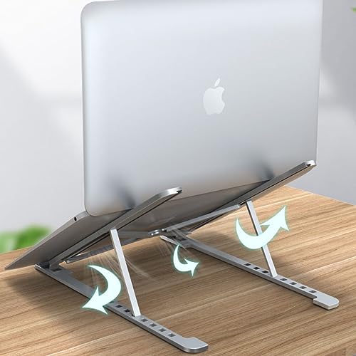Suporte De Notebook Articulado Aluminio Dobrável Ergonomico Base Apoio Mesa Macbook Tablet - PuPeiLi