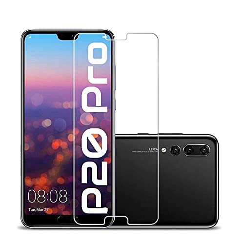 Cracksin 2 protectores de pantalla de cristal templado 9H, ultra transparente HD, 100% sensor de huellas dactilares [2 unidades], color: Huawei P20 Pro