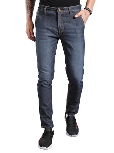 Image of The Indian Garage Co Men Slim Fit Solid Mid-Rise Jeans