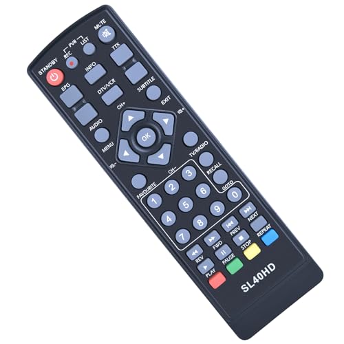 MOVHEIYL SL 40 HD Ersatz Fernbedienung für Comag SL40HD HD25 Micro M80HD Micro M25HD Zapper Receiver, für Scorpio DT-3010HD, für Telesystem F-21 MOVHEIYL SL 40 HD Ersatz Fernbedienung für Comag SL40HD HD25 Micro M80HD Micro M25HD Zapper Receiver, für Scorpio DT-3010HD, für Telesystem F-21