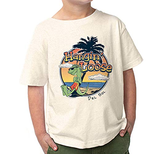 Del Sol Color Changing Toddler Boys Crew Tee - Hangin' Loose, Ash, Size 4T2