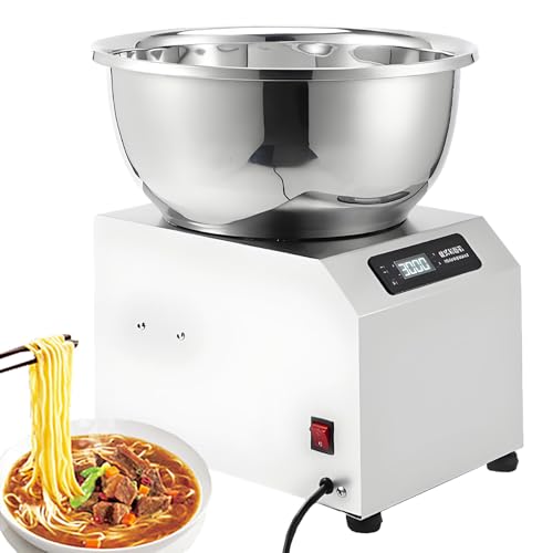 EpyGnom Impastatrice Elettrica per Impasti e Farina con Display LED e Coperchio Visibile, Ciotola Rimovibile in Acciaio Inox, per Panificio Pizzeria Ristorante Pizza Pane Casa Commerciale 3kg