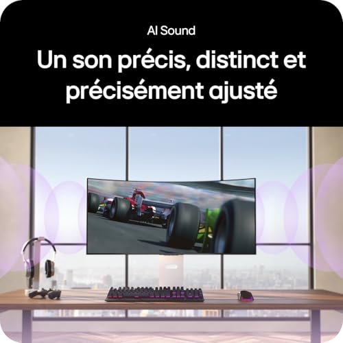 LG Ultragear™ 39GX90SA-W Ecran PC Gaming 39" - Dalle OLED résolution QHD (3440 x 1440), 1ms 240Hz, DisplayHDR™400 True Black, DCI-P3 98.5% (CIE1976), FreeSync Premium, G-Sync Compatible