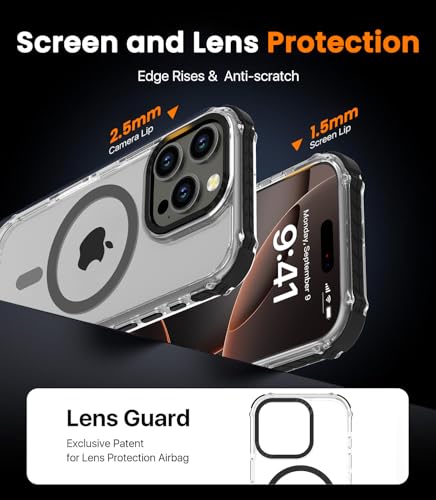 Coque rigide iPhone 16 Pro magnétique transparente de haute précision esthétique - 7